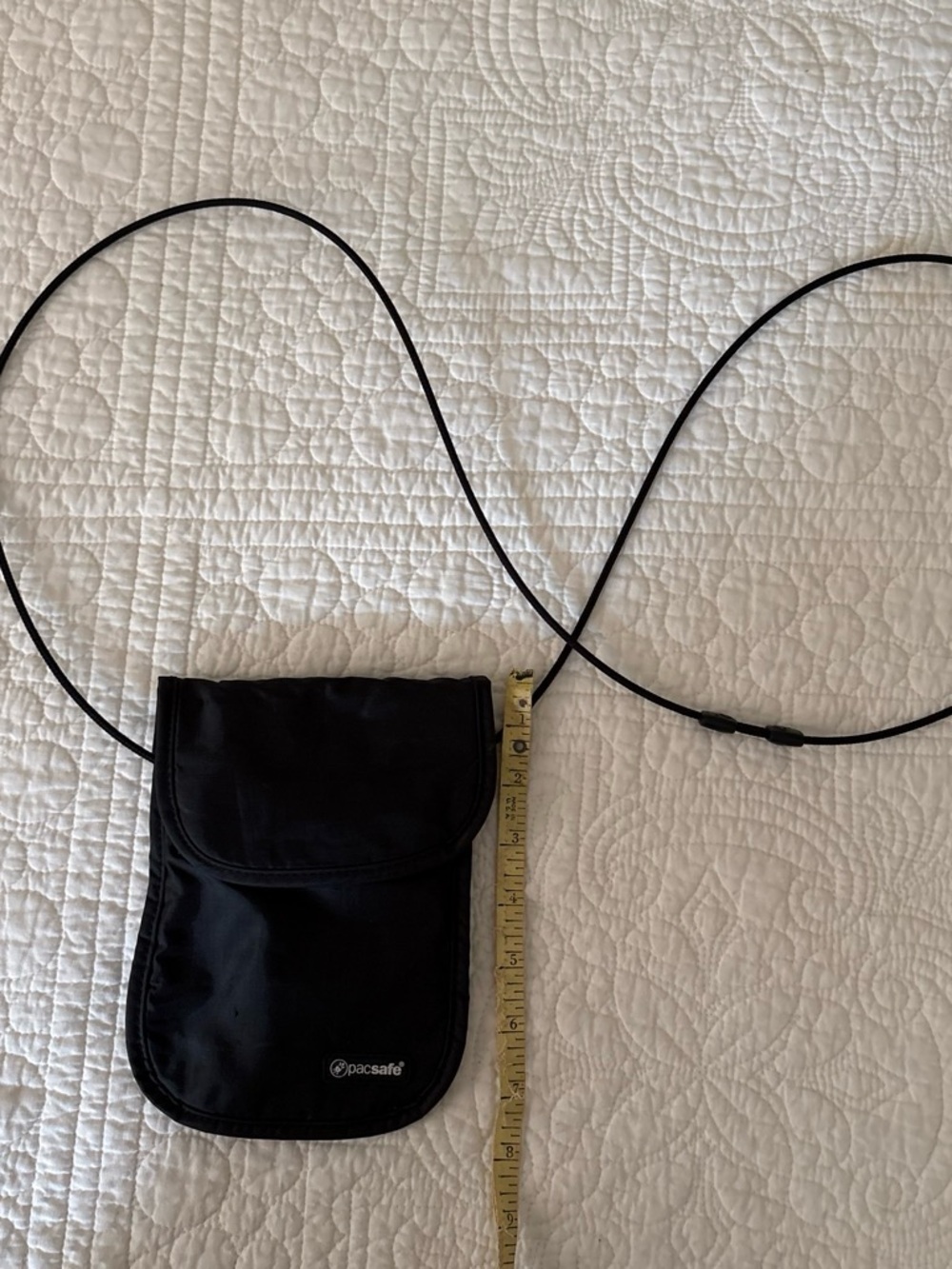 Pacsafe Black Anti-Theft Neck Pouch